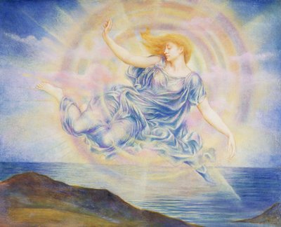 Evening Star over the Sea by Evelyn De Morgan